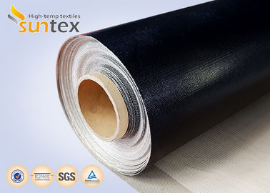 High Temperature Thermocovers Ptfe Coated Glass Fabric 1 Side 17OZ Fire Barrier