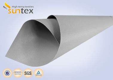 Heat Resistant Panel Ptfe Coated Fiberglass Cloth 0.45mm Fire Screen Fittings And Flange Covers
