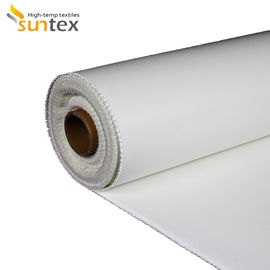 White Silicone Coated Fiberglass Cloth For Fiberglass Fire Blanket