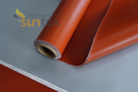 Coated Fiberglass Cloth  Fiberglass with silicone rubber coating two sides high temperature heat weld spatter