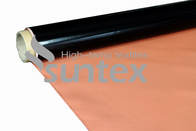 Heat Insulation 1 Side Coated Silicone Impregnated Fiberglass Fabric Anti Corrosion