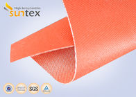 32oz Red Silicone Rubber Coated Fiberglass Cloth For Welding Blanket Fireproofing Textiles