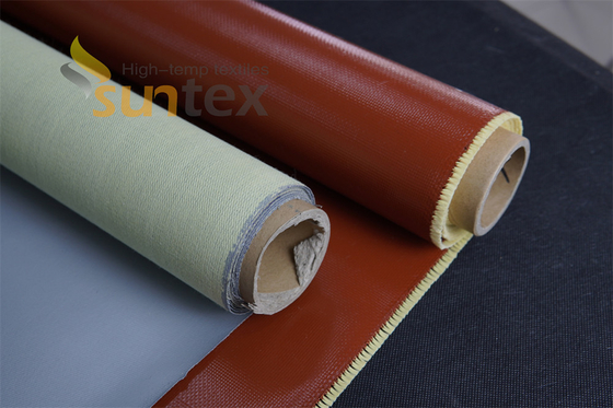 Fireproof & Waterproof High-temperature silicone coated glass fabric provides greater abrasion resistance