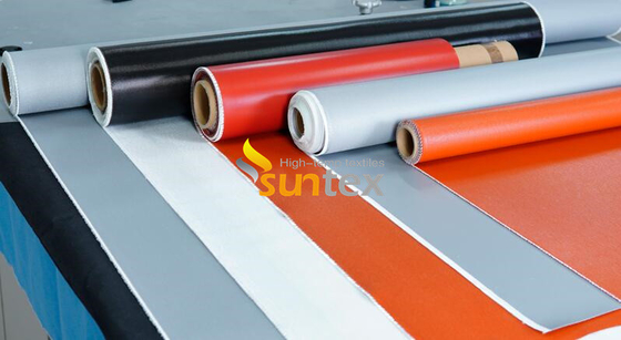 Good Chemical/Heat Resistant Silicone Rubber Coated Fiberglass Fabric Fireproof E-Glass/C-Glass Cloth