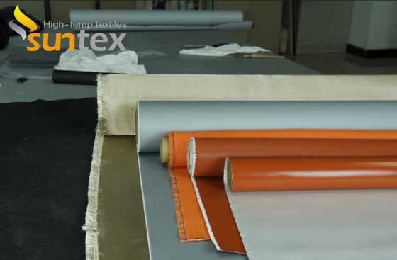 China Manufacturer Thermal Insulation Silicone Coated Fiberglass Cloth welding blanket