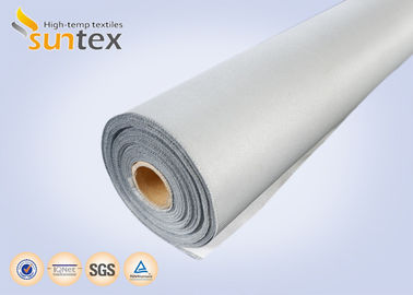 Good Weave Setting PU Coated Glass Fabric for high temperature applications smoke and fire curtains