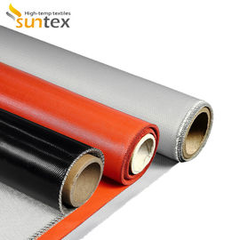 Thermal Insulation Fireproof Silicone Coated Fiberglass Cloth Roll