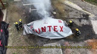 Un salto nella sicurezza antincendio dei veicoli elettrici: esperimento di successo della coperta antincendio Suntex