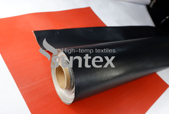 Wholesale PTFE Coated Fiberglass Fabric with High Temperature Resistance and 550℃ Temperature Resistance in Silver Grey Color
