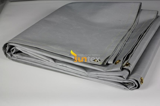 1.2x1.2m Suntex Coated Fiberglass Fabric Fireproof Test