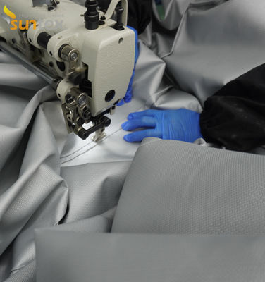 1.2x1.2m Suntex Coated Fiberglass Fabric Fireproof Test