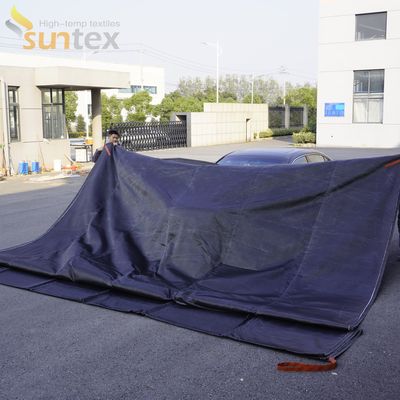 Dual-Action Suntex Fire Blanket for EV Cars: Suppress Flames and Release Smoke Safely with Thermal Resistance 550℃/1000℃