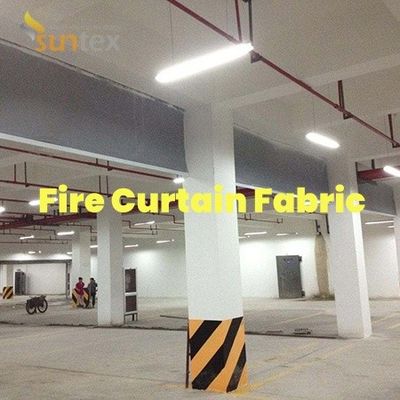 High Temperature Fireproof Silicone Coated Fiberglass Fabric Fire Curtain High-Quality Fire Protection