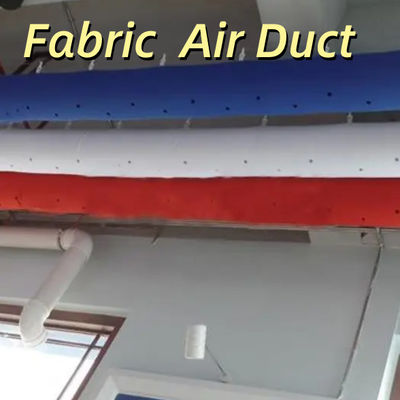 Industrial Design Style Air Duct Fabric Reduced Noise Flame Retardant with Leak-Free Insulation for Gym Basement