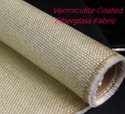 High temperature resistant fabrics Vermiculite Coated Fiberglass Fabric For Expansion Joints