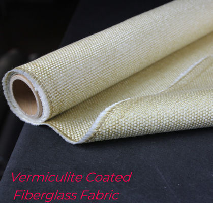 High Temperature Resistant Vermiculite Coated Fiberglass Fabric