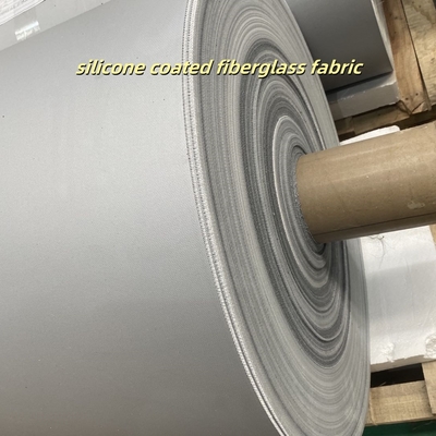 E-Glass Silicone Coated Fabric with 50 m / 100 m Roll Length 1 / 1.2 / 1.5 meter Width and 400 g/sqm Weight for High Temperature Resistance