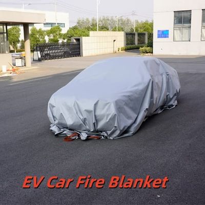 Suntex EV Car Fire Blanket with 2.3-2.7 cm³/(cm²·s) Breathability and 550℃/1000℃ Thermal Resistance in Gray