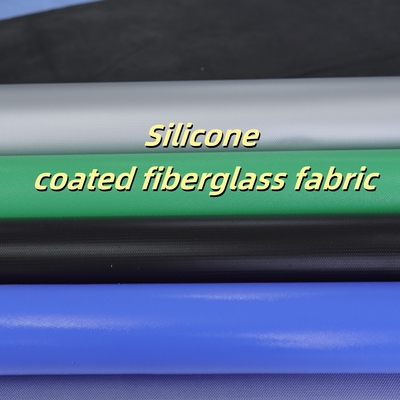Silicone Coated Fiberglass Fabric 400 g/sqm -50C to 500C Fire Retardant