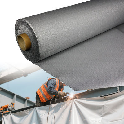 Fireproof PU Coated Fiberglass Fabric 460 g/sqm 0.41 mm Thickness with 1m to 1.55m Width for Industrial Use
