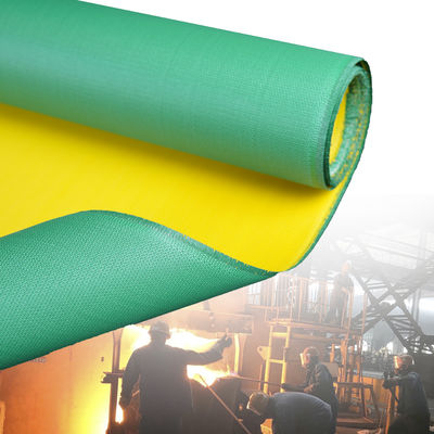 Thermal Insulation PU Coated Fiberglass Fabric 460 g/sqm 0.41 mm with 1800°C Temperature Resistance for Industrial Covers