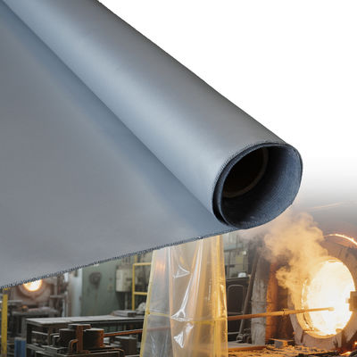 Durable Fire Protection Silicone Coated Fiberglass Fabric with High Temperature Resistance 260℃ 400 g/sqm 0.3 mm for Metalworking