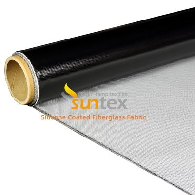 Double Sided Silicone Coated Fiberglass Cloth with 50 m / 100 m Roll Length Weatherproof and Water Repellent