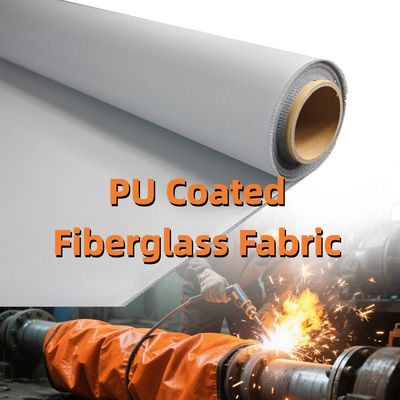 PU-Coated Fiberglass Fabric | 460 gsm, 0.41 mm ThicknessWidth: 1m - 1.55m | Heat & Abrasion Resistant