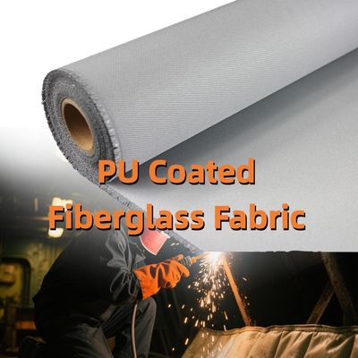 Dual-Coated (Silica + Heavy-Duty PU) Fiberglass Fabric | 460 g/sqm, 0.41 mm | For Welding Protection