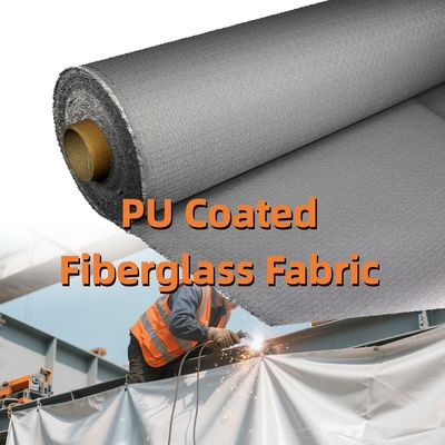 PU Coated Fiberglass Fabric Welding Blanket with Heat Shield for Brazing in Multiple Widths 1m to 1.55m