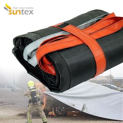 Industrial-Grade EV Car Fire Blanket with 550℃/1000℃ Thermal Resistance and Oxygen Deprivation for Fire Safety