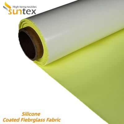 Industrial Grade Silicone Coated Fiberglass Fabric with 850g/m2 Weight Offering Fireproof and Chemical Corrosion Resistance