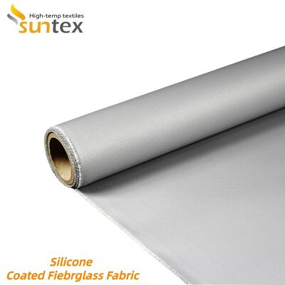 Fireproof Silicone Coated Fiberglass Fabric with Double Side Silicone Coating and 850g/m2 High Strength for Harsh Weather Conditions