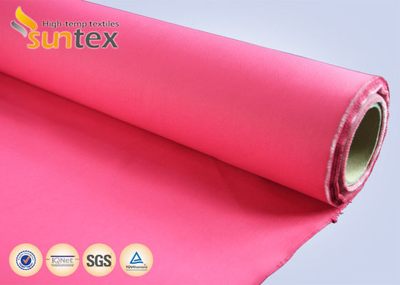 Fire Resistant Fiberglass Fabric with Acrylic Coating for 550 Degree C Temperature Resistance Self Extinguishing and Non Toxic Smoke Emission