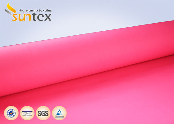 High Temperature 550 Degree C Acrylic Coated Fiberglass Fabric Easy to Sew and Cut Fire Resistant Fabric