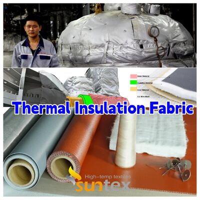 1000°C Temperature Resistant Water and Oil Proof Customizable Thermal Insulation Fabric for Removable Insulation Jackets