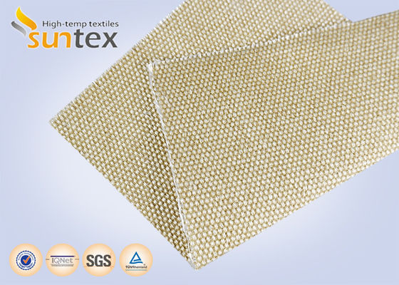 Durable High Temperature Fiberglass Cloth Vermiculite Coated Fabric Resistant To Abrasion Welding Spatter And Metal Splash For Fire Barrier