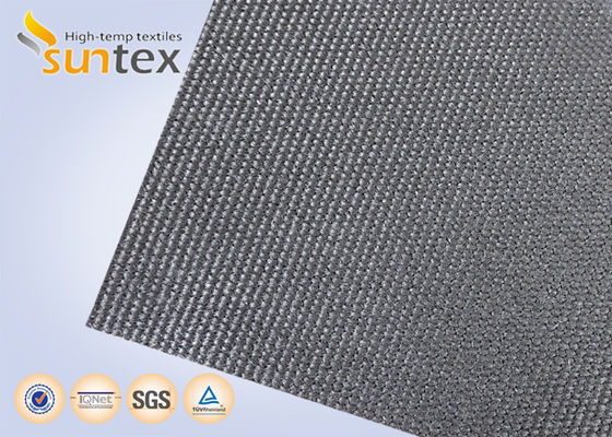 High Silica Fire Smoke Curtain Fabric with 880°C Temperature Resistance and Polyurethane Coated Fiberglass Material