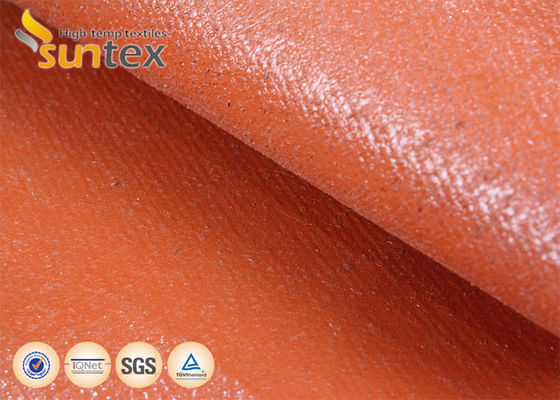 E-Glass Fiberglass Fabric Cloth High Temperature Protection Silicone Coated  Fireproof