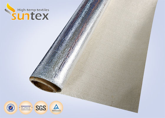 Fireproof & Waterproof Fiberglass Fabric: 1.7mm Aluminum Foil Coated Heat Shield