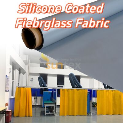 Waterproof and Fireproof Silicone Coated Fiberglass Fabric with High Temperature Resistance for Industrial Applications