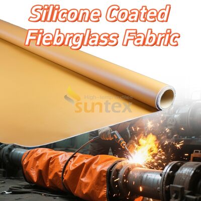 Fireproof High Temperature Resistant Anti-tear Silicone Coated Fiberglass Fabric for Industrial Applications