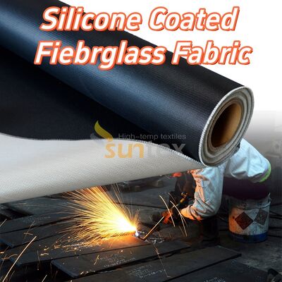 Waterproof and Fireproof Silicone Coated Fiberglass Fabric with High Temperature Resistance for Industrial Applications