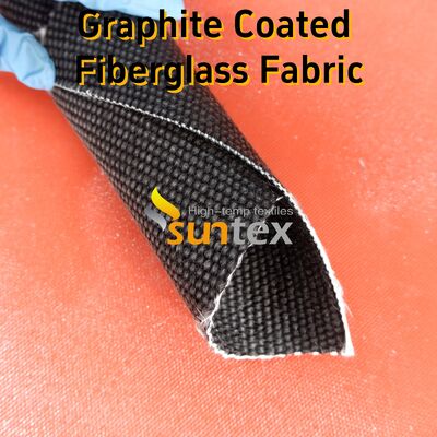 Graphite Coated High Temperature Fiberglass Cloth with 750℃ Resistance and 28.82oz/sqy Unit Weight