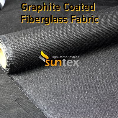 Graphite Coated High Temperature Fiberglass Cloth with 750℃ Resistance and 28.82oz/sqy Unit Weight