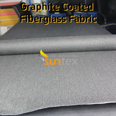 Graphite Coated Glass Cloth High Temperature Fiberglass Cloth with 750℃ Coating and 550℃ Fabric Resistance 28.82oz/sqy