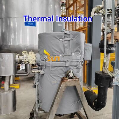 Customizable Sizes 1000°C Temperature Resistant Water and Oil Resistant Thermal Insulation Fabric Removable Insulation Jacket