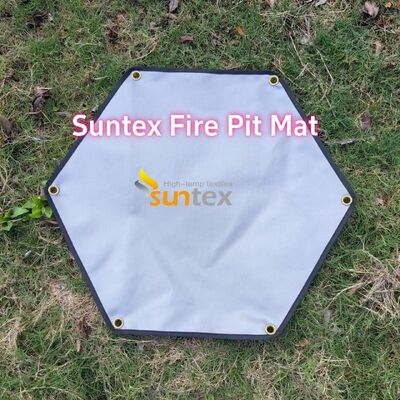 550°C Heat Resistant Fire Pit Mat with Customizable Sizes and Multi-Layer Structure for Outdoor Safety