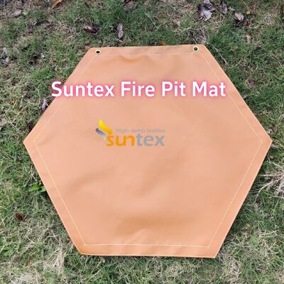 550°C Heat Resistant Fire Pit Mat with Multi-Layer Structure and Customizable Size for Outdoor Protection