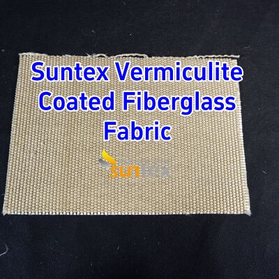 750℃ Temperature Resistance Vermiculite Coated Fiberglass Fabric with Excellent Abrasion Resistance and 1070gsm Heavy Weight